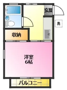 ハイツTSK【2階】の間取り