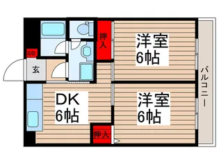 コットンウィル上篠崎【3階】の間取り