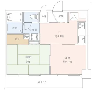 グランイーグル大森南【3階】の間取り