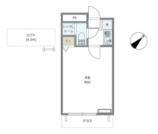 SeedTerrace武蔵小山【1階】の間取り