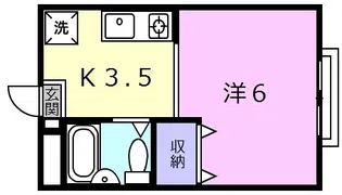 サテンドール草津【2階】の間取り