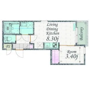 Cherim 本陣十王町 North【1階】の間取り