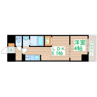 アスコット六丁の目【5階】の間取り