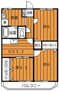 ロックウエア【2階】の間取り