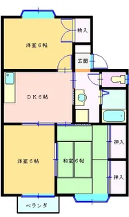 エステート都築B【1階】の間取り