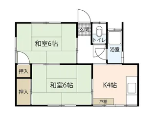 共栄荘【2階】の間取り