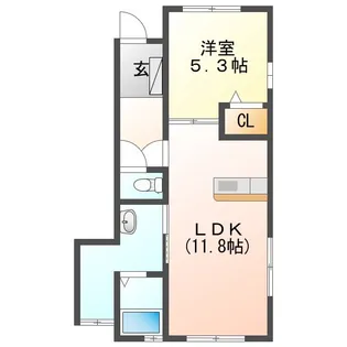 FOUR SEASONS賀古町【1階】の間取り