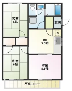 コートビレッジA【2階】の間取り