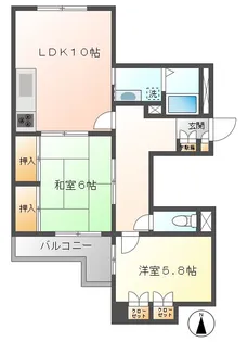 ハイクレスト高田【2階】の間取り
