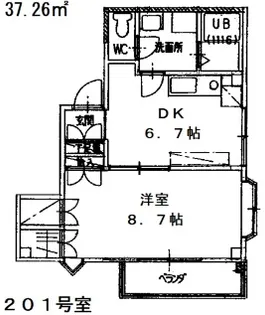 チェリーハイム・イマギII【2階】の間取り