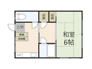 皆実町アパート【2階】の間取り
