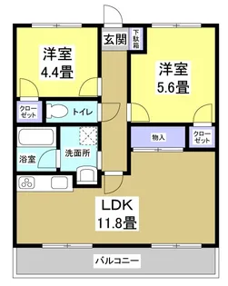 フロントヒルズIII【3階】の間取り