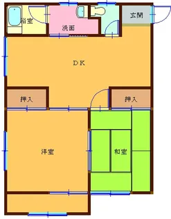TKハイツ【1階】の間取り