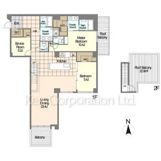 JOYLUXE THE RESIDENCE AKIYA【5階】の間取り