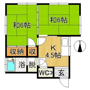 第二太田アパート【2階】の間取り