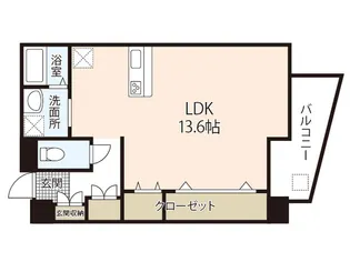 ルミエール幟【8階】の間取り
