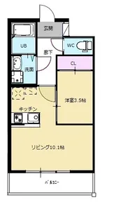 キルシュ・バオム【1階】の間取り