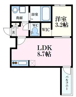 シャインライズ楽々園【1階】の間取り