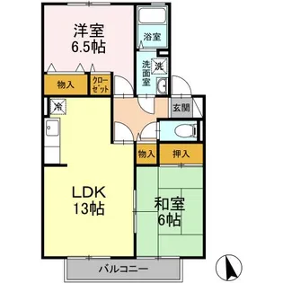 ラ・マーシャA棟【2階】の間取り