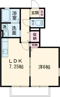 グリーンビレッジF.M D棟【1階】の間取り