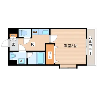 しゃとれ山手町【1階】の間取り