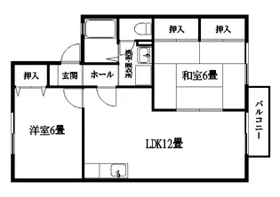 セジュール上野【1階】の間取り