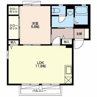 ハイネス21 B【1階】の間取り