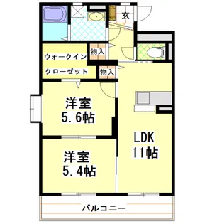 グランツ川辺【3階】の間取り