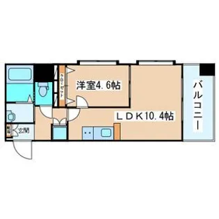 スクエア泉中央【9階】の間取り