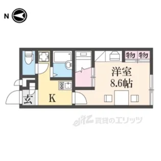 レオパレスK&M2【1階】の間取り