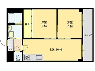 ハイム五福【2階】の間取り