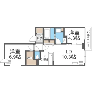 Luana N38【2階】の間取り