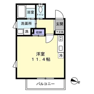 フィユメゾン学南町【2階】の間取り