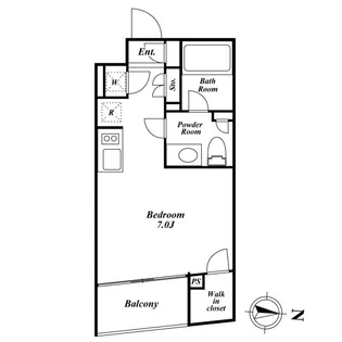 KDXレジデンス下馬【2階】の間取り