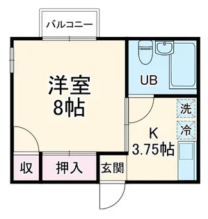 セジュール城北【2階】の間取り