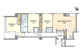 ストーリア赤坂【2階】の間取り