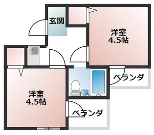リーブル一番館【3階】の間取り