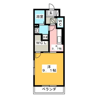 ロジュマンII【2階】の間取り