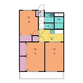 シルクスクエアII【1階】の間取り