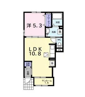 サンヴェール 蔵波 3【1階】の間取り