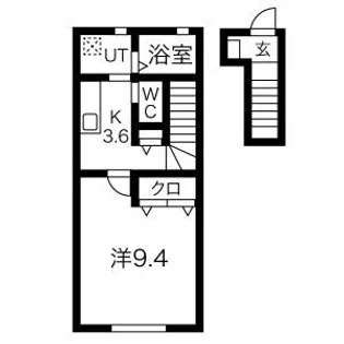 レガーメMitte【2階】の間取り