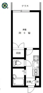 1Kの間取り画像