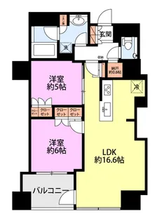 アイコニックタワー新潟ステーション【3階】の間取り