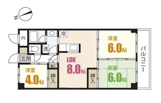 前田ハイツII【2階】の間取り