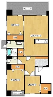グラン・クリュ山川【3階】の間取り