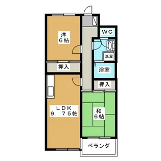 ブランデール【3階】の間取り