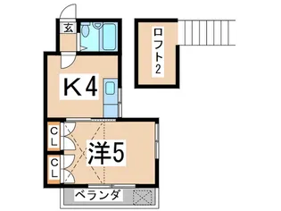 BELLA VISTA三春【2階】の間取り