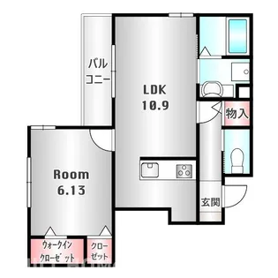 群馬県高崎市下小鳥町【アパート】の間取り