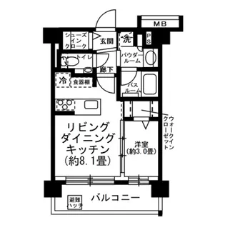 エクセレントシティ目白【5階】の間取り