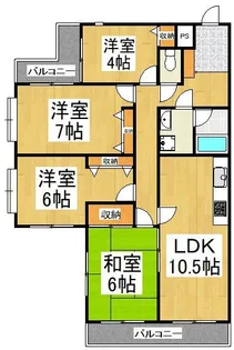 埼玉県ふじみ野市大井中央2【マンション】の間取り
